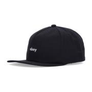 Flad skygge snapback kasket sort