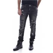 Sort Tapered Jeans