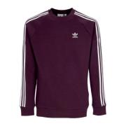 3-Stripes Crewneck Sweatshirt Shadow Maroon