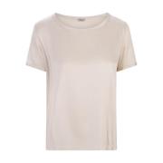 Silke Rund Hals Brun T-shirt