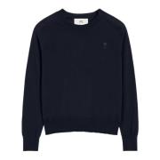 Navy Blue Wool Sweater