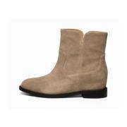 Suede Boot - Taupe