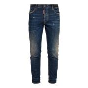 Blå Skinny Skater Denim Jeans