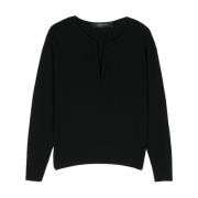 V-Neck Sweater i Maglia Svollo Stil