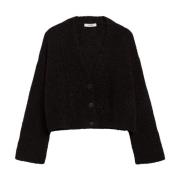 Blød Bouclé V-Hals Cardigan