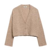 Blød Bouclé V-Hals Cardigan