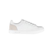 Elegant hvide sneakers med kontrastdetaljer