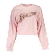 Stilfuld Pink Bomulds Sweatshirt