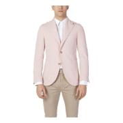 Pink Blazer Knaplukning Revers