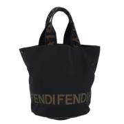 Pre-owned Stof fendi-tasker