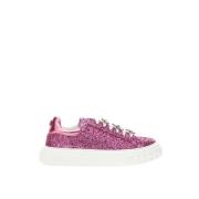 Fuchsia Læder Sneaker