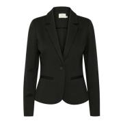 Klassisk Blazer Jakke Sort Dyb