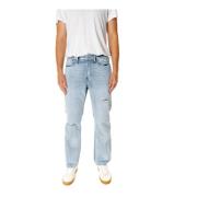 Afslappet pasform Mid Waist Jeans