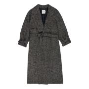 Oversized Double-Breasted Wool Coat