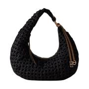 Klassisk Hobo Taske i Sort/