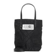 Sort Mini Tote Taske med Logo