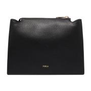 Sort Pebble Crossbody Taske