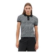 Zebra Strikket Polo Skjorte