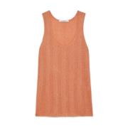 Lurex Ribbed Tank Top