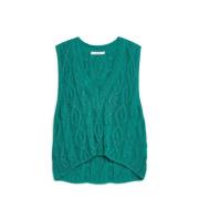 Lamé V-Neck Strikket Top