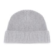 Melange Grå Uld Beanie Hat