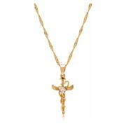 Womens Caduceus Pendant Necklace