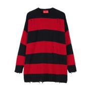 Stribet Uld Pullover Sweater