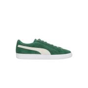 Klassisk Ruskind Lav Sneaker Vine/Hvid