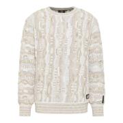 Jacquard Strik Rundhals Sweater