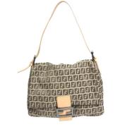 Pre-owned Stof fendi-tasker