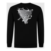 Metal Logo Sweater Sort Herre