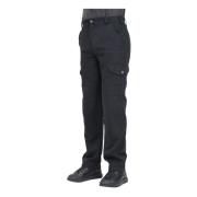 Sort Cargo Jeans Casual og Funktionel