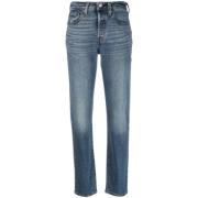 Indigo Blå Stretch Denim Jeans