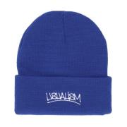 Royal Blue Beanie Hat med Logo