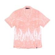 Flames Bandana Print Short Sleeve Shirt