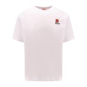 Boke Flower Broderet Bomuld T-Shirt