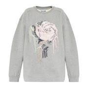 Sweatshirt med broderi