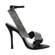 Elegant High Heel Sandaler med Bue