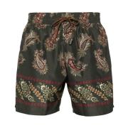 Printet Khaki Swimboxer Roma