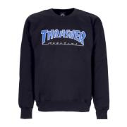 Streget Crewneck Langærmet Sweatshirt