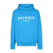 Blå Sweatshirt AW24 Afslappet Stil Mænd