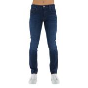 Elegant Mørkeblå Slim Fit Jeans