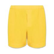 Plisserede shorts