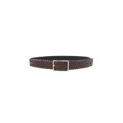 Reversible Double Buckle Dark Brown Bælte