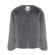 Faux Fur Jakke Thunderstorm