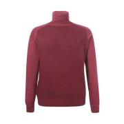 Bordeaux Uld Turtleneck Sweater