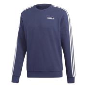 Stribet Crewneck French Terry Sweatshirt Blå Multifarvet Ribkant