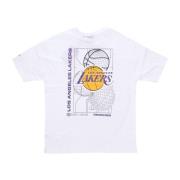 NBA Lakers Grafisk Tee Hvid/Sort