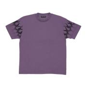 Flames Tee Lilla/sort