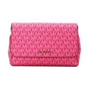 Elektrisk Pink Konvertibel Crossbody Taske